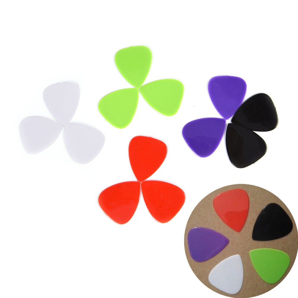 ! guitar picks 0.73mm akustiske el bas glatte guitar picks plekter guitar dele tilbehør guitar pick 12pc/ lot