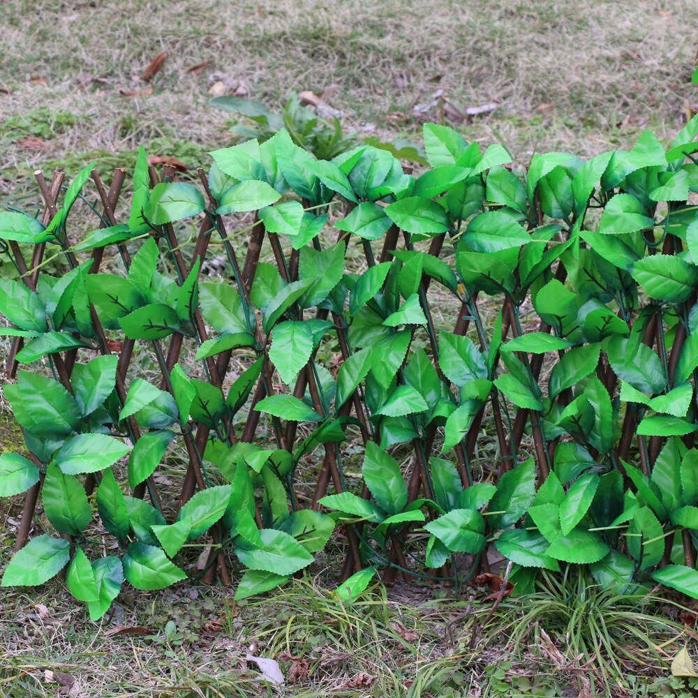 Artificial Garden Fence Faux Hedge Privacy Screening Garden Decoration