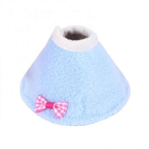 Collare per pappagallo per uccelli anti-morso per animali domestici coperchio per mantello a forma di cerchio ottettiano antigraffio accessori per uccelli: blu  S