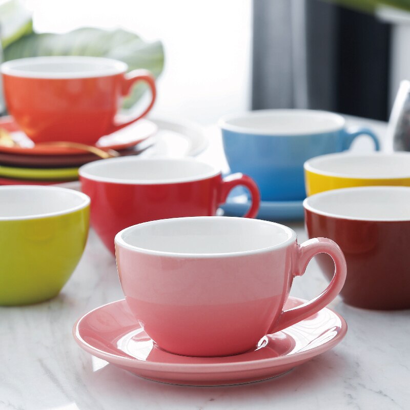 Chanshova modern enkelhet keramik 200ml porslin kaffekoppar och fat set tekopp set mugg dricksredskap  h046