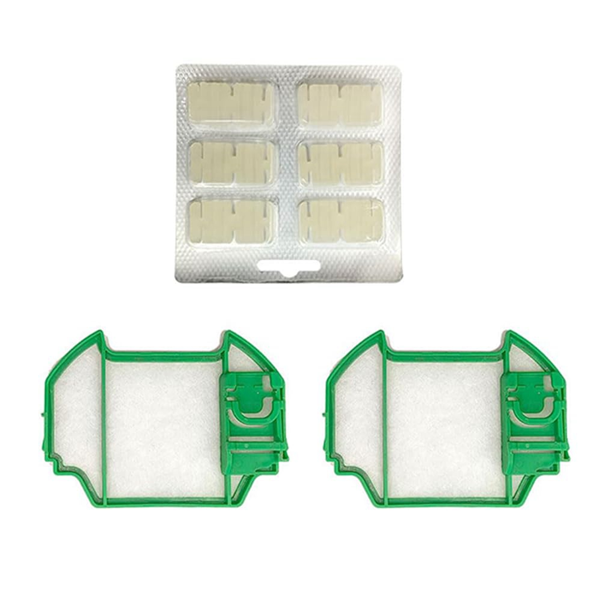 Voor Vorwerk Kobold Vk7 Fp7 Draadloze Stofzuiger, 10 Stofzakken, 2 Voorfilters, 1 Geurtabletten/-Sticks.