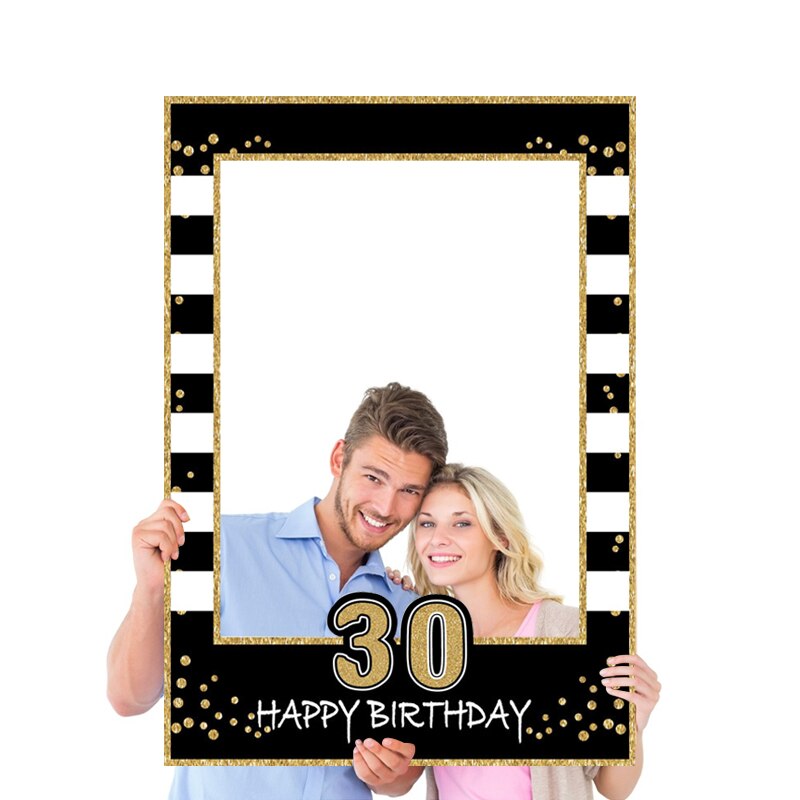 1 pz Buon Compleanno foto cabina Puntelli cornice per Bambini per Adulti Festa di Compleanno arredamento 1st 2nd 16th 18th 21st 30th Photobooth Puntelli Supplie