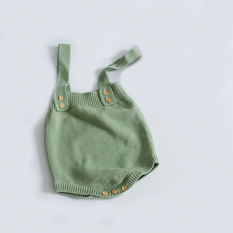 Hosenträger Baby Karosserie Gestrickte Baby Kleidung Baumwolle betroffen Baby Mädchen Kleidung Frühjahr Baby Junge Kleidung Baby zur Seite fahren strampler: baby clothes 4 / 6-12M