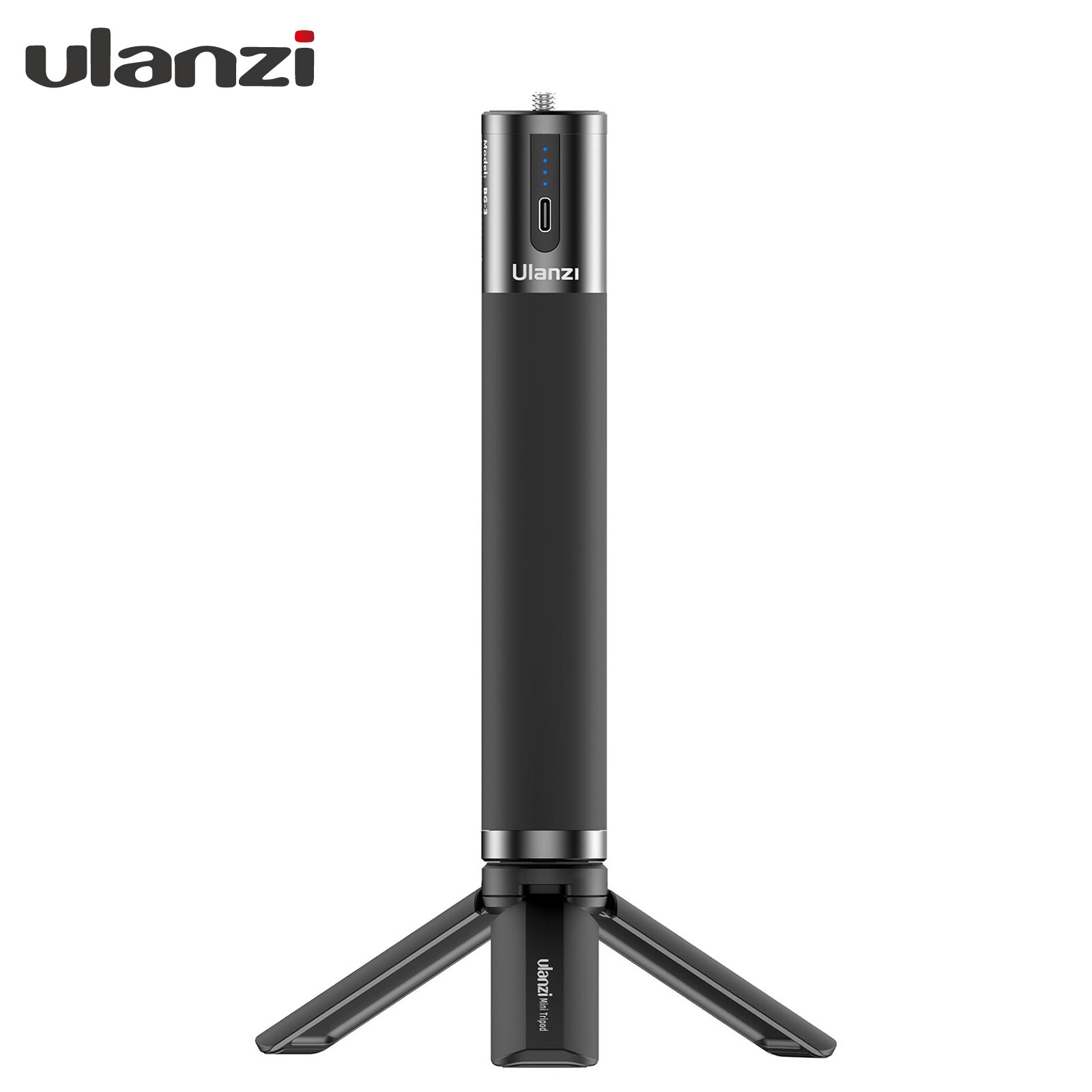 Ulanzi BG-3 10000Mah Power Bank Hand Grip USB-A & Type-C Dual Charging Poorten Met Mini Statief Voor smartphone Mirrorless Camera