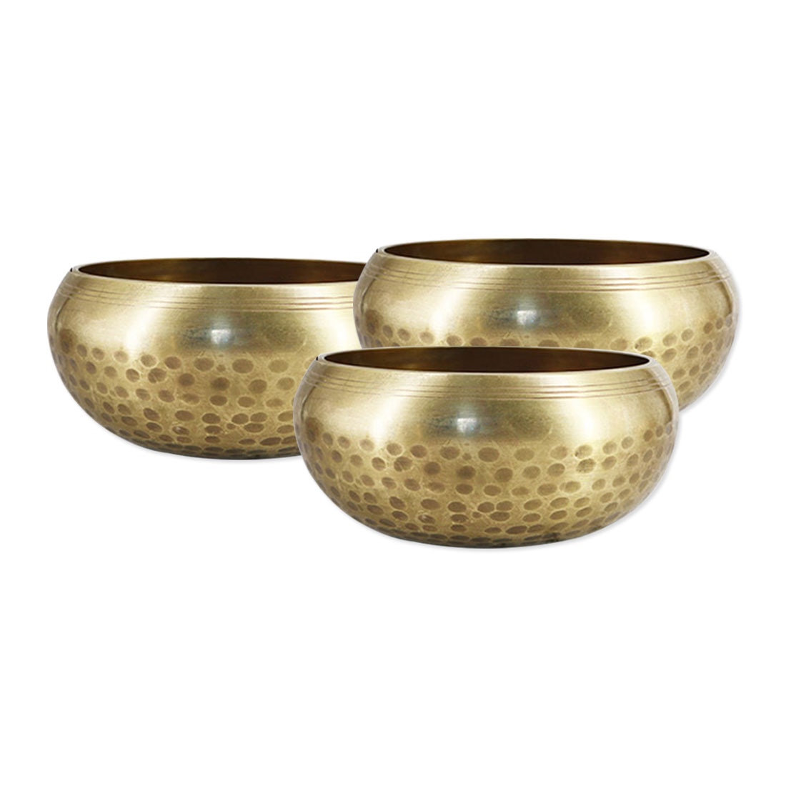 Healing Meditation Yoga Bowl Set Decorative-wall-dishes Resonancewith Mallet Handmade Tibetan Singing Bowl