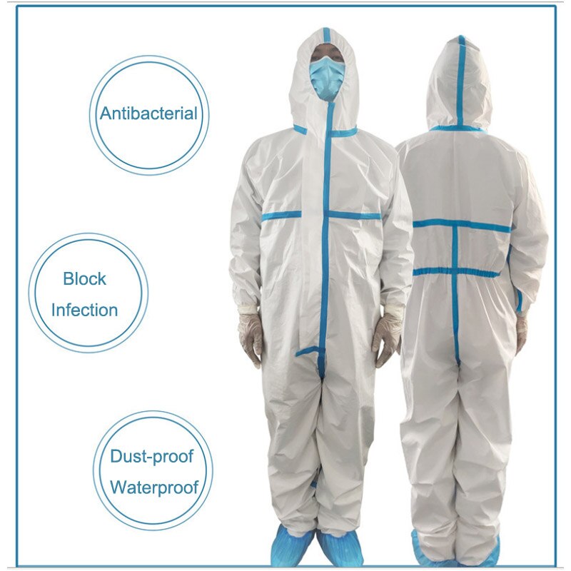 Anti- Dust 마스크 Hooded protective clothing Antibacterial Chemical Protective Dust-proof Clothing protection