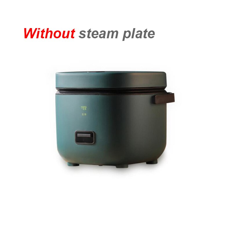 220V 200w Electric Rice Cooker Portable Cooking Pot Food Warmer Electric Heating Cooker Steamer Cooker Insulation Lunch Box 1.2L: Without steam plate
