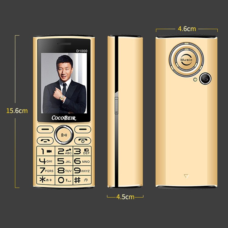 Powerbank 4300 mah mobiele telefoon 2.4 inch dual sim mobiele telefoon snelkeuze mobiele zaklamp  mp3 fm radio  d1000 russische taal