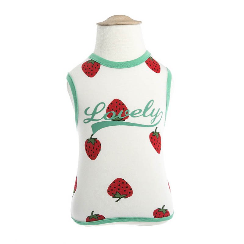 Pet Dog Clothes Spring Pet Shirt Clothing For Small Medium Dogs Costume Strawberry Puppy Pet Clothes Couple Dog Costume Dress