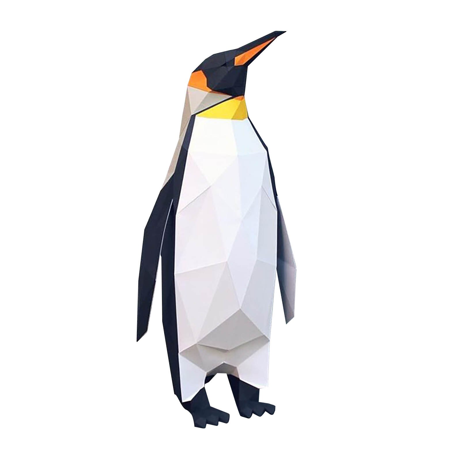 DIY Painting 3D Stereo Animal penguin Model Wall Sticker Handmade Wall Home Decoration наклейки на стену Year: D
