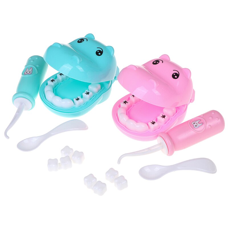 1Set Tandarts Controleren Tanden Model Set Medische Kit Educatief Rollenspel Simulatie Learing Speelgoed Voor Kinderen Kids Pretend Play speelgoed