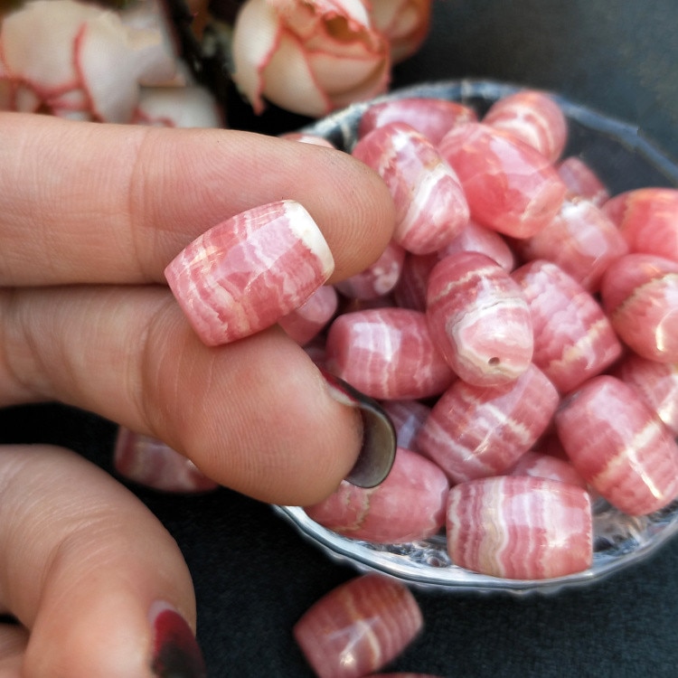 Rhodochrosite egg pink 10*13/15/17/18mm for DIY jewelry making loose beadsFPPJ nature gemstone