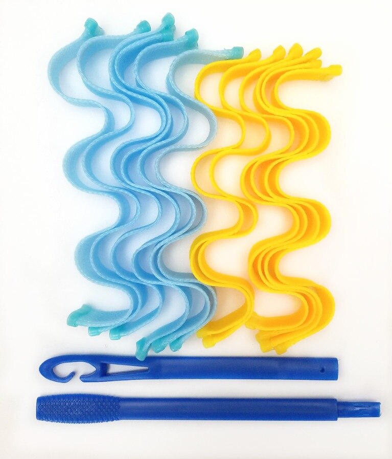 Rizador de pelo mágico portátil varillas de rodillo de peinado maquillaje de belleza duradero herramientas de peinado 30cm /50cm 12 piezas octocurl heatless curls rizador de pelo sin calor rulos para rizar cabello