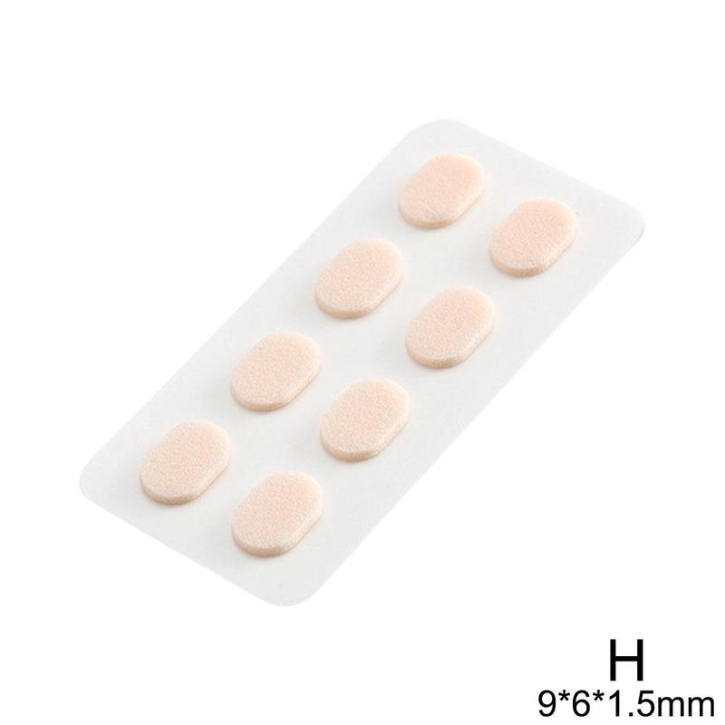 8Pc Bril Neus Stok Neus Pads Zelfklevende Lenzenvloeistof Eva Neus Pads Anti-Slip Glazen Geen Makeup Neus pads Brillen Nosepads: H