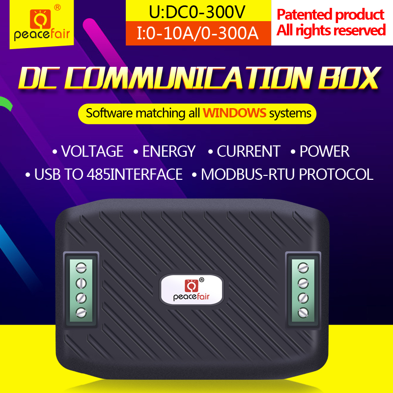 PZEM-017 DC 0-300V 100A Ditigal Voltmeter Ammeter RS485 Modbus Voltage Current Power Energy Meter with 100A shunt
