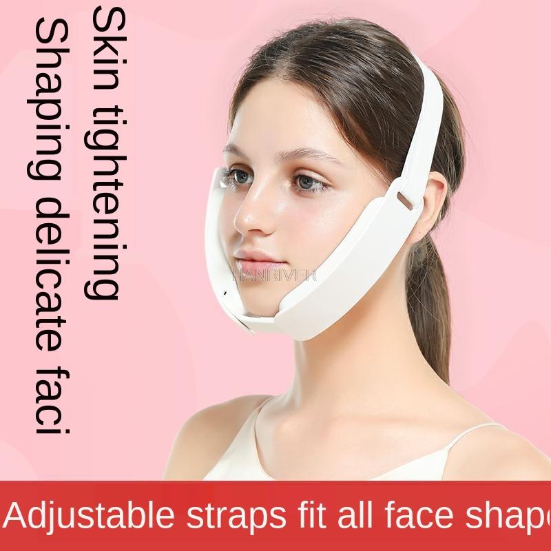 Chin V-belt Lifting Machine Red and Blue LED Photon Therapy Facial Lifting Device Facial Slimming Vibration Massager