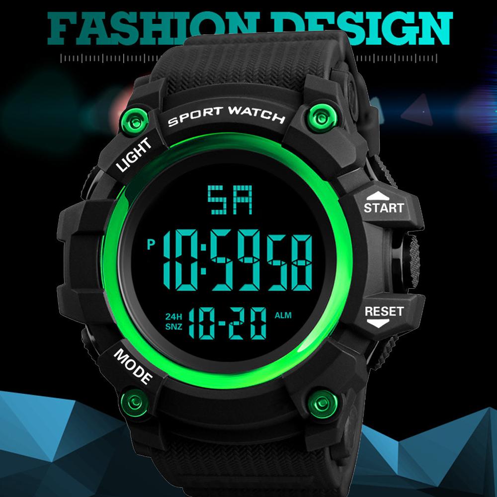 Casual Mannen Horloges Digitale Multifunctionele 30M Sport Waterdicht Mode Elektronische Klok Horloge Relogio F4