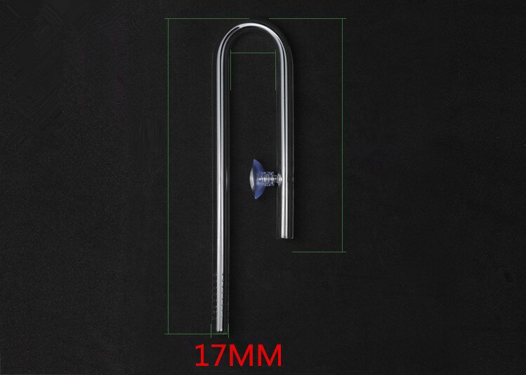 Aquarium ADA Style 13 mm 17 mm Tuyau de nénuphar en verre Tube d'écoulement  d'entrée Le filtre de tuyau d'eau de sortie d'entrée en verre Conservation  de l'eau moyenne for filtre d'aquarium