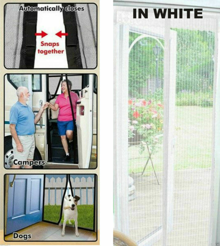 2 størrelse sommer mesh net anti myg insekt flue bug gardin automatisk lukning dør skærm køkken gardin