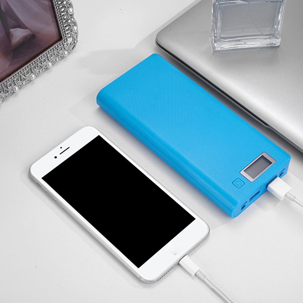 8*18650 bateria portátil power bank caso kit display digital de soldagem-livre 8*18650 kit caixa de energia móvel bateria portátil escudo