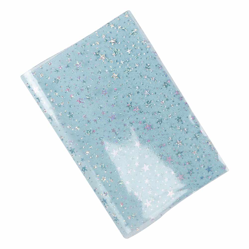 Jojo Bows 22*30Cm Transparante Pvc Synthetisch Leer Stof Gedrukt Dot Blingbling Ster Blad Voor Diy Hoofddeksels Haar bows Materiaal: 03