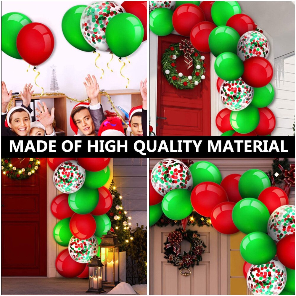 129 stuks kerst latex ballon cartoon confetti ballon kerstfeestbenodigdheden