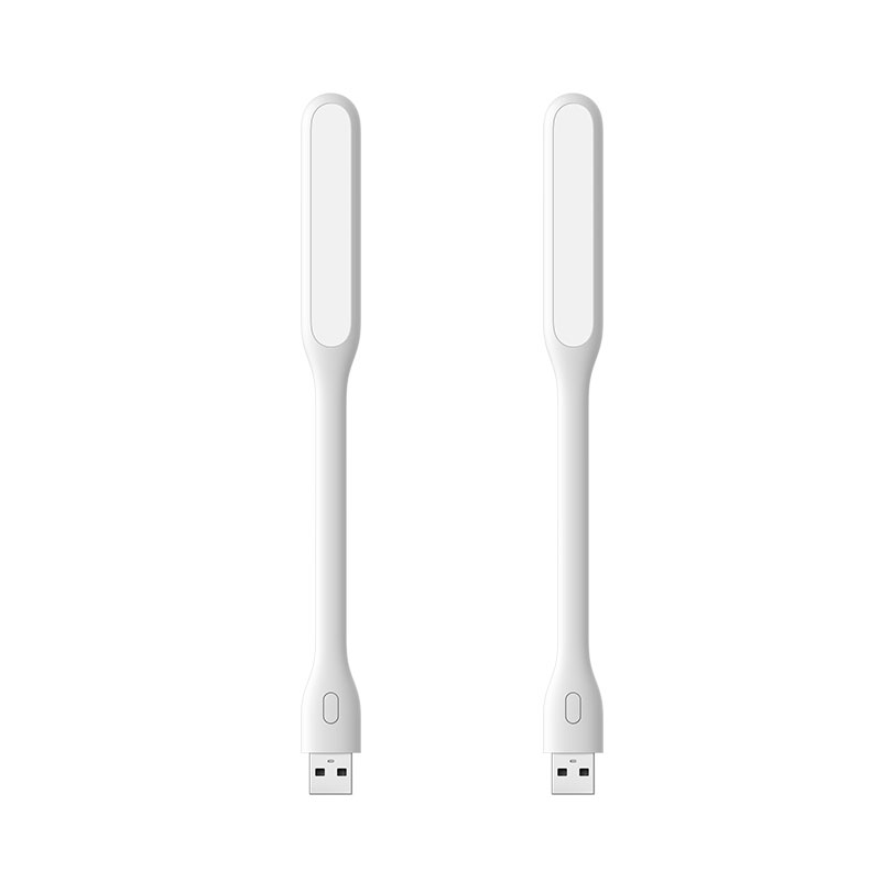 Xiaomi LED Light ZMI USB LED Lamp Adjustable 5V 1.2W Energy-saving LED Lamp for Power Bank Laptop Notebook Bendable Lamp Body: 2PC