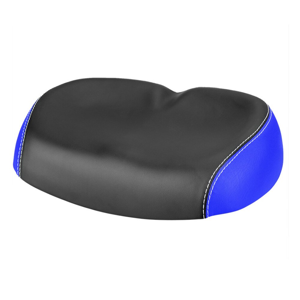 Big Ass Bike Fietsen Schokabsorptie Fiets Zadel Breed Grote Zachte Pu Pad Seat Voor Racefiets Mountainbike Mannen vrouwen: Blauw