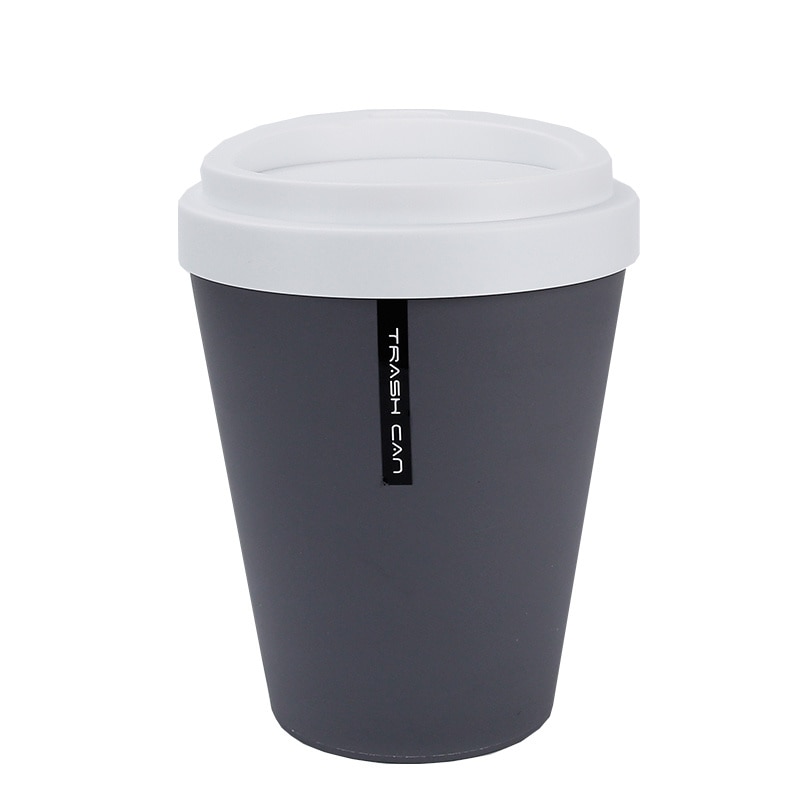 2PC Plastic Trash Can Office Desktop Mini Dustbin Kitchen Bathroom Living Room Waste Bins Bucket Household Cleaning Accessories