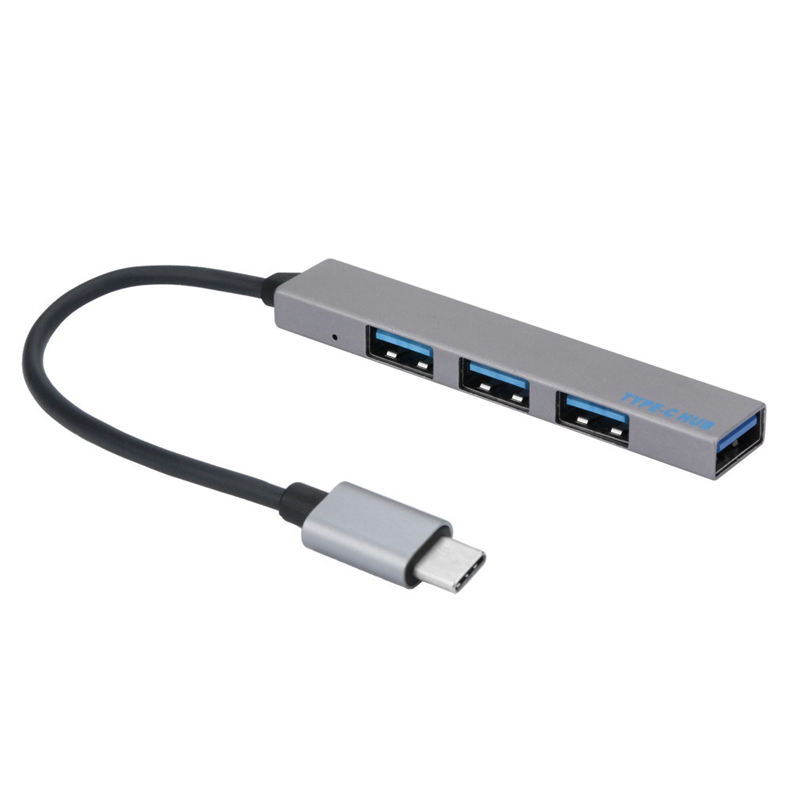 Type-C To 4 Usb Hub Expander Ultra-Thin Mini Portable 4-Port Usb 3.0 Hub Usb Power Interface For Mac-Book Laptop Tablet Computer