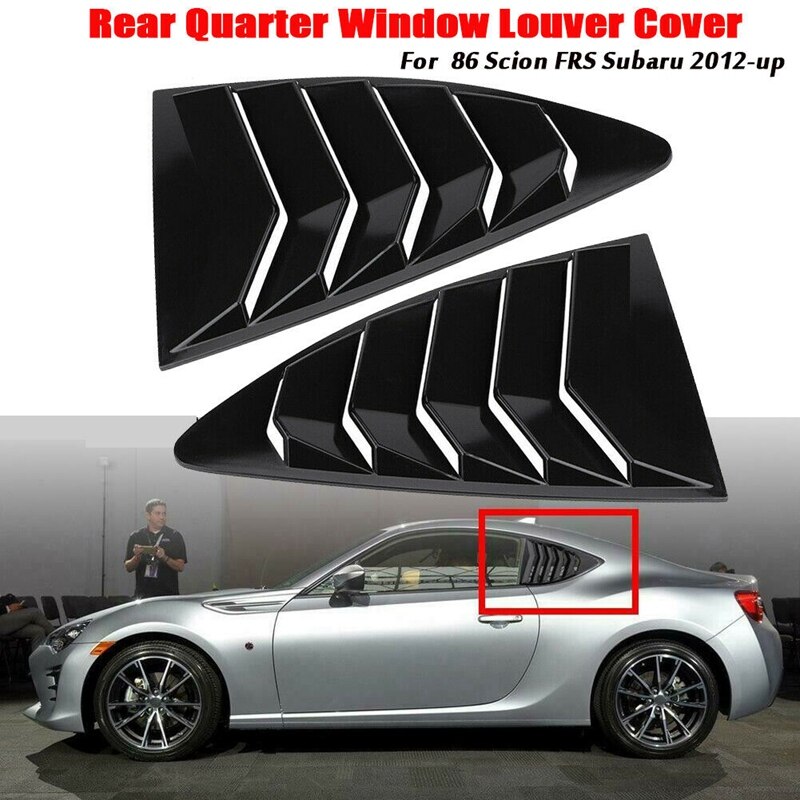 Cubierta de parasol para ventana de cuarto trasero de ABS para coche, para Toyota 86 Scion FRS Subaru