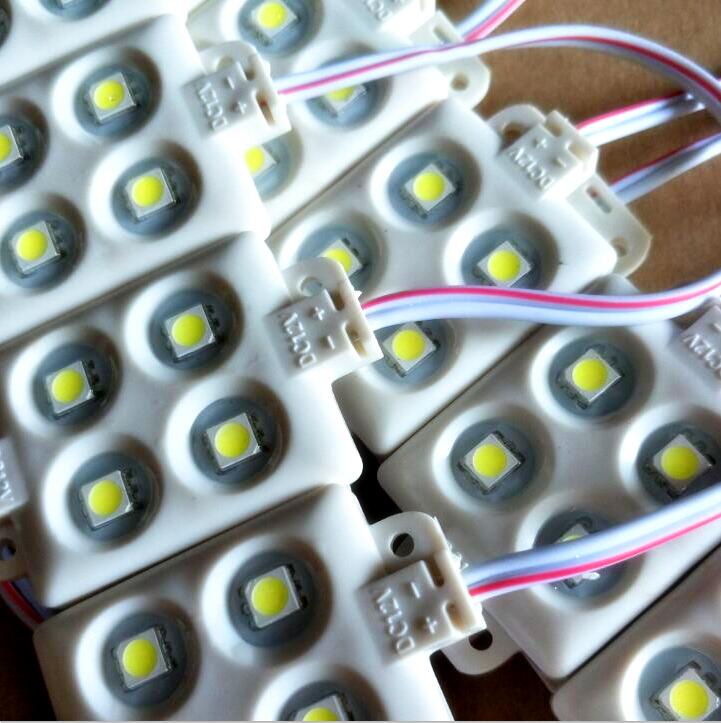 LED Module SMD 5050 4 LED DC12V Waterdicht Advertentie LED Modules Super Heldere Warm Wit Brief Verlichting