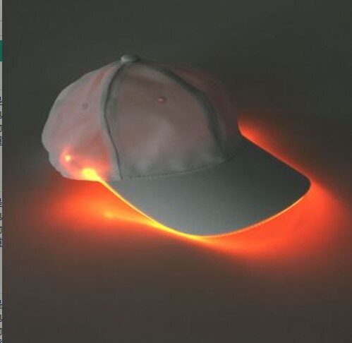 Basebollhatt unisex enfärgad led lysande fiber basebollhatt julfest toppad keps kvinnor män basebollkeps: 13