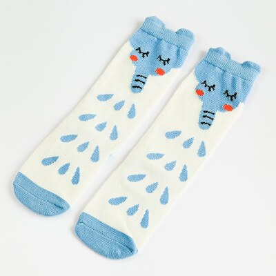 Baby Socks Unisex Lovely Cute Cartoon Fox Kids Knee Girl Boy Baby Toddler Socks Animal Infant Soft Cotton Socks Newborn Socks: Elephant