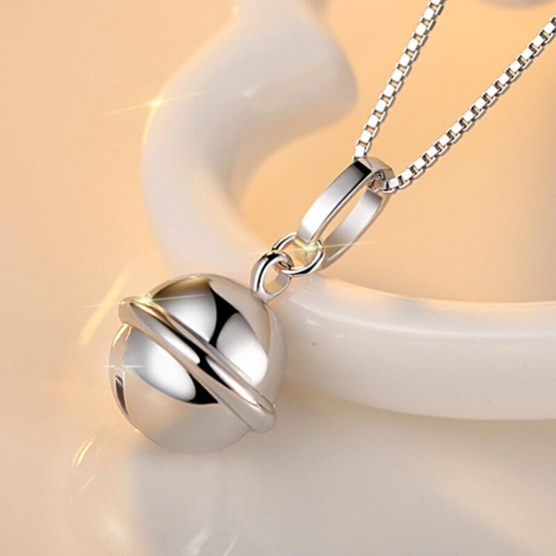 KOFSAC – collier Chic en argent Sterling 925 pour femmes, pendentif de cloches exquis, accessoires de noël à la: Default Title