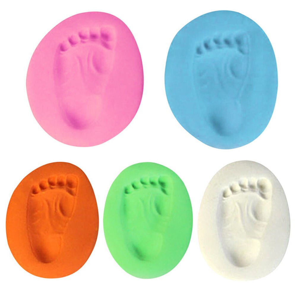 Baby Footprint Handprint Soft Modeling Clay Air Drying Play Light Clay Slime Toys Polymer Plasticine Imprint Kit DIY childen toy