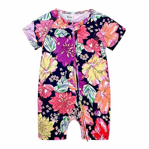 Kids Tales Brand summer Baby Romper short Sleeves Cotton Baby Pajamas fruit Printed Newborn Baby Girls Boys Clothes PQ194: Style 3 / 9M