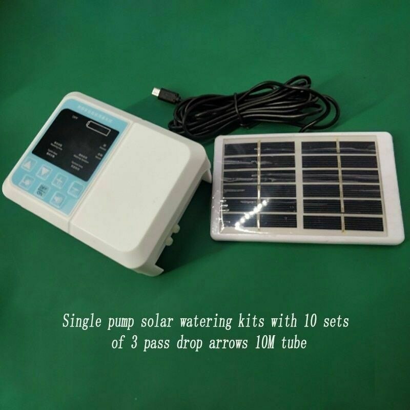 Clever Wasser Pumpe Solar- Garten Automatische Bewässerung Gerät draussen Pflanzen Selbst Tropf Bewässerung Solar- Energie Ladung Timer System P