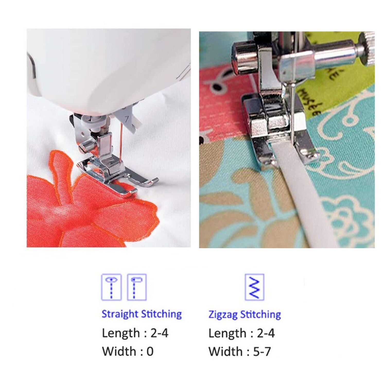 Inländische Nähmaschine Teile Offene spitze Fuß Nähfuß Teile Nähzubehör AA7012