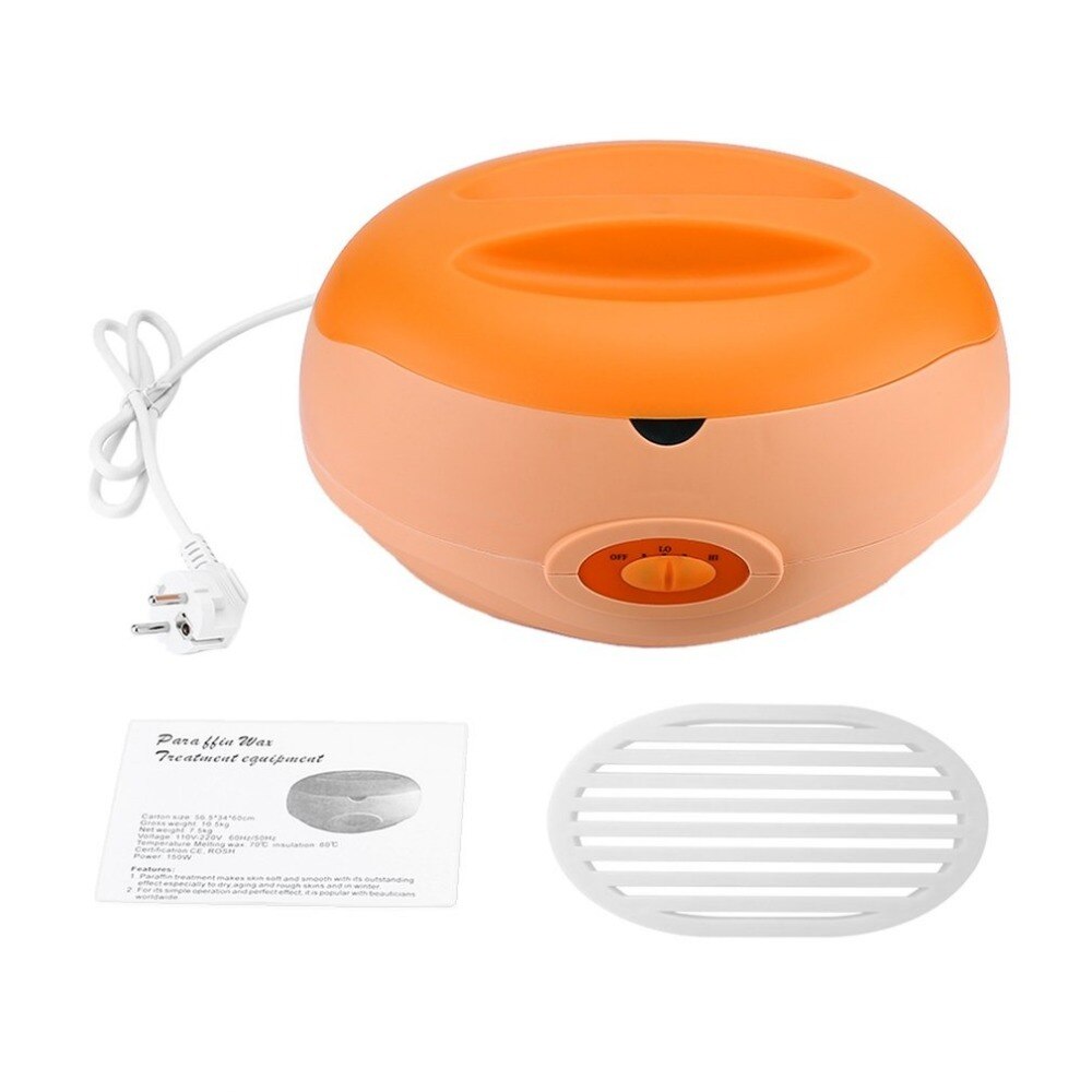 1 L Paraffine Kachel Therapie Bad Wax Pot Warmer Schoonheidssalon Spa Wax Heater Apparatuur Keritherapy System Oranje 220-240V