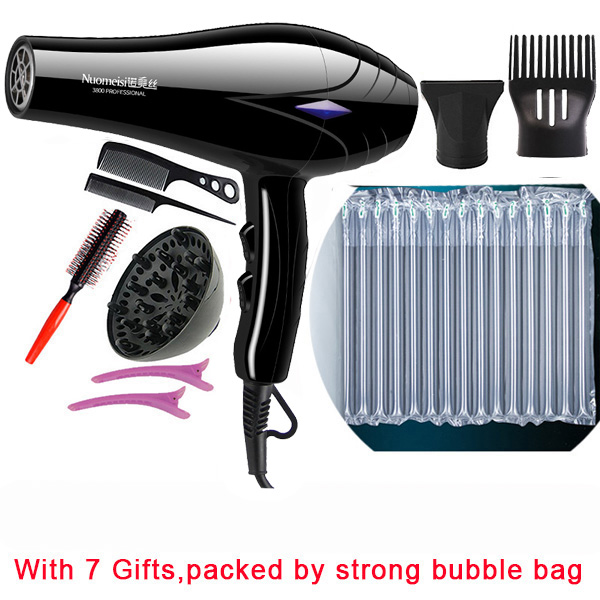 Factory direct sales hair salon home high-power hair dryer and cold wind barber shop dedicated hair dryer barrel: 7 gifts without box / UK