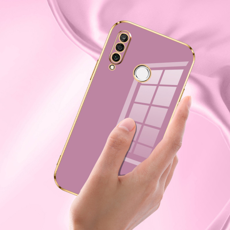 Para Huawei P30 lite funda Huawei P30 lite funda de teléfono MAR-LX1A MAR-LX3A MAR-LX2J funda de lujo chapada cuadrada cubierta trasera a prueba de golpes