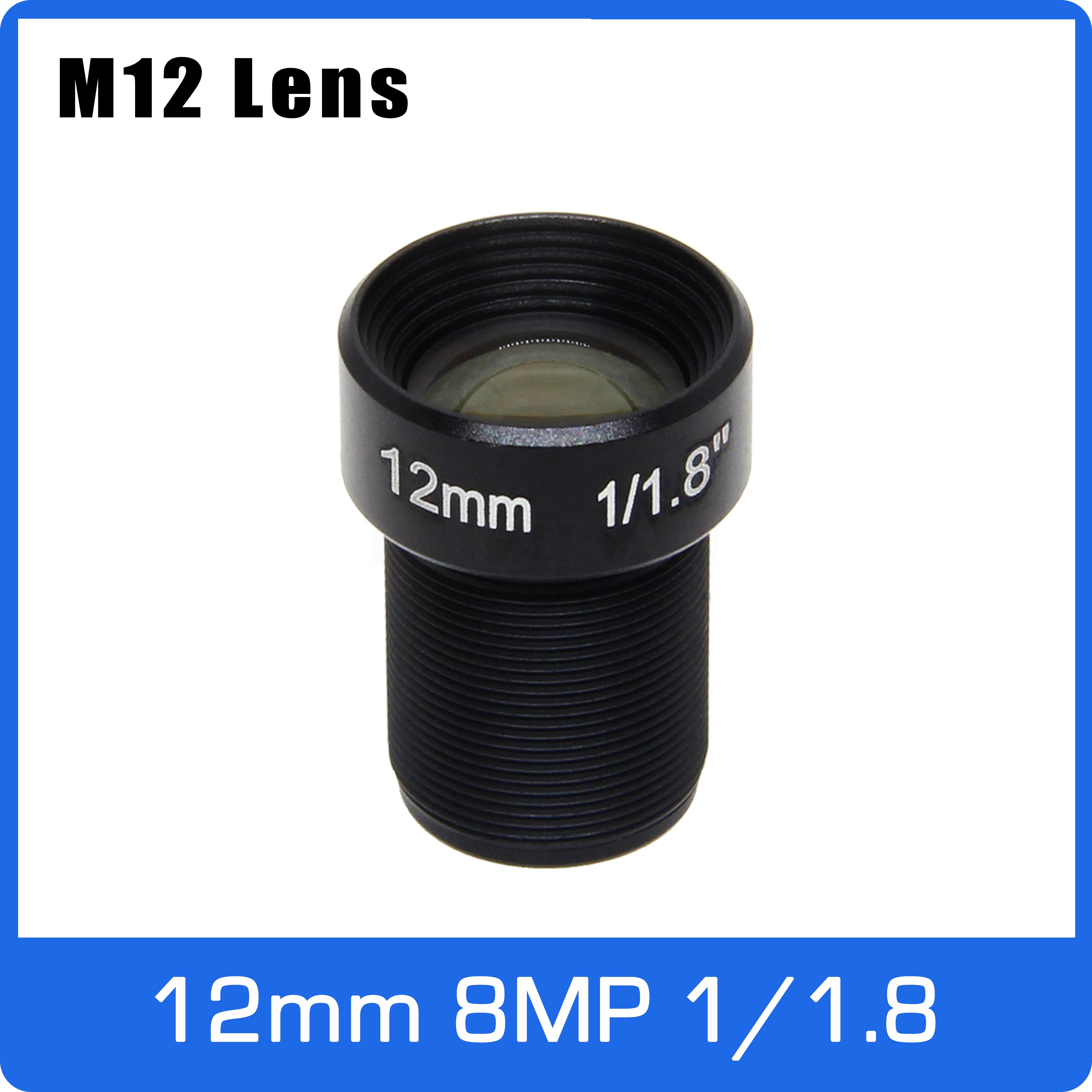 8 megapixel 4k fast 1/1.8 tommer 12mm ingen forvrængning  f2.0 linse langdistancevisning til sony 226/334 cctv ip-kamera