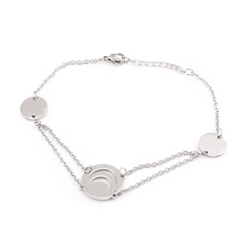 Luxe Duivel Oog Armband Verstelbare Liefde Maan 8 Lucky Armband Oneindige Charme Armband Dames Mode-sieraden: moon