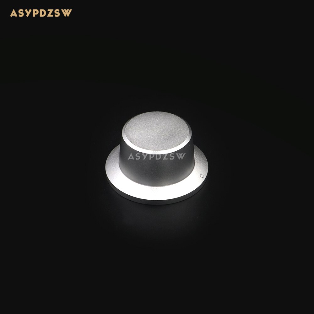 1 PCS Hat shape matte silver 44*22 Full aluminum amplifier solid Volume potentiometer knob