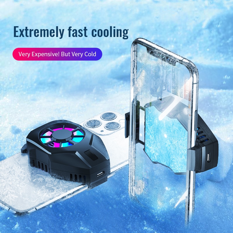 Ventilateur de refroidissement Portable pour jeu, refroidisseur de téléphone Portable alimenté par USB, outil de refroidissement à encliqueter pour smartphone IOS et android