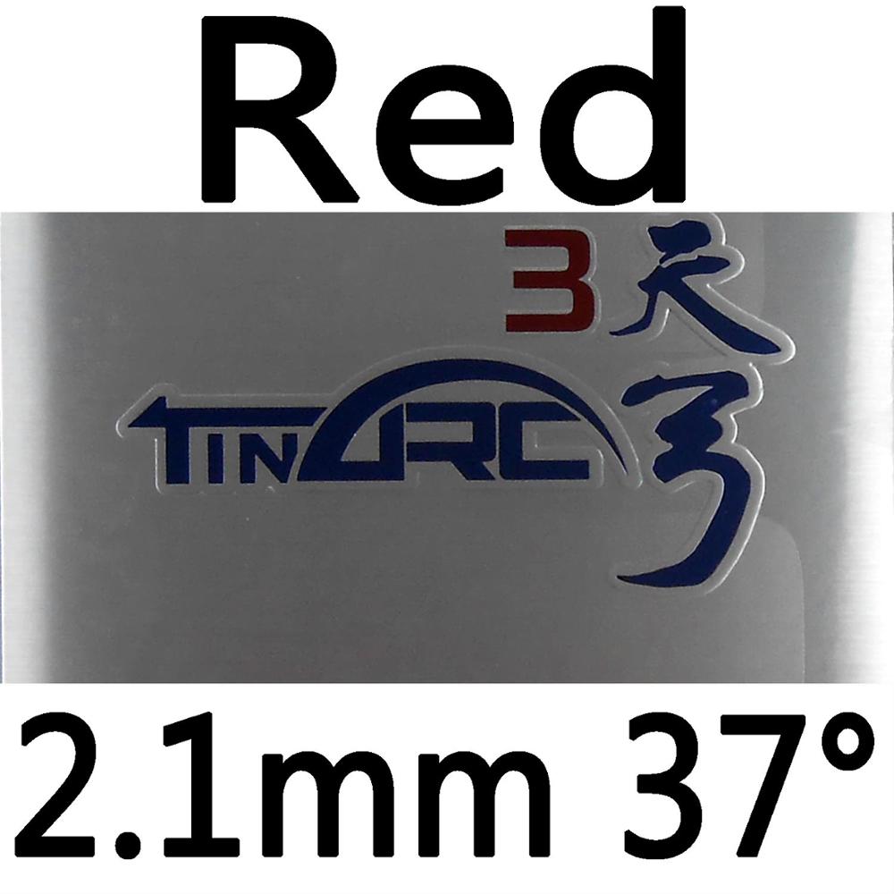 Original DHS TinArc 3 TinArc3 TinArc III pips-in table tennis pingpong rubber with sponge: red 2.1mm H37