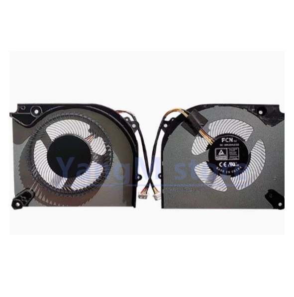 Wentylator chłodnicy do MACHENIKE F117-7B F117-7 7P L15 L17 15 17 12 RN FAN 12V L R NW NX RTX4060 DFS5K 223052831 Grzejnik: Złota