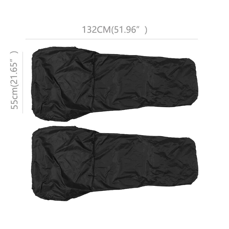 Funda Universal de poliéster para asiento delantero de furgoneta, protectores antideslizantes, a prueba de polvo, para coches, autobuses y furgonetas, 2 piezas