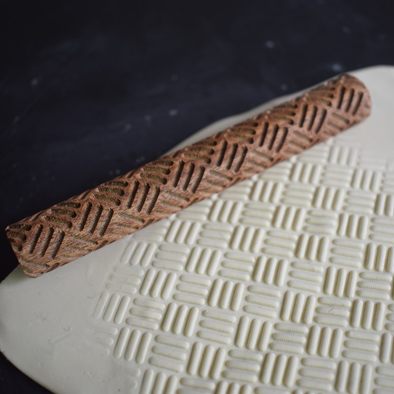 Rouleau à boue en céramique, 10 pièces, outil de poterie de modélisation en argile polymère, soulagement du motif de Dragon/phénix en bois